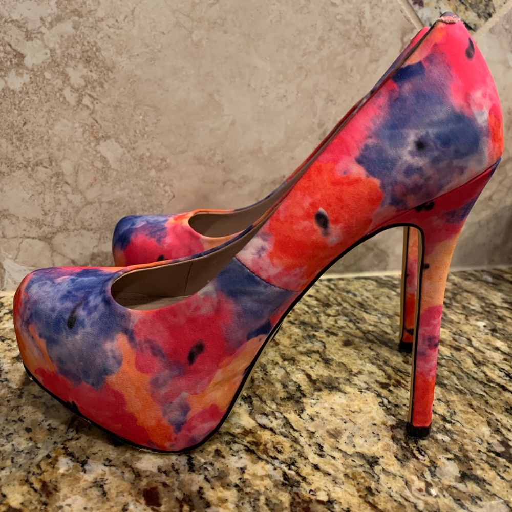 Floral Platform Pump, Steve Madden, Floral heel.